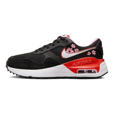 Air Max SYSTM SE GS Floral Kids Sneakers Black Picante-Red Pink-Rise FQ8959-001