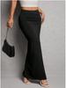 Spring/Summer High Waist Pleated Slit Midi Skirt - Women's Elegant Solid Color