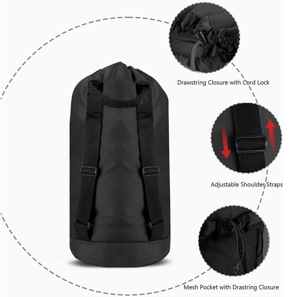 Backpack Laundry Bag For College Laundry Tote With Shoulder Straps Backpack Basket Storage Tote For Bathroom Camping Wardrobe