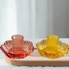 4PCS/Set Creative Coloful Glass Candlestick Lotus Glass Candle Holder Modern Romantic Home Decorative Wedding Dinner Party Decor