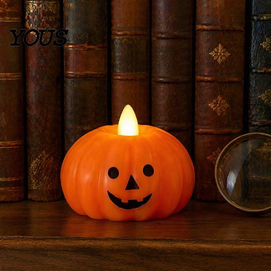 Retro Halloween Table Decoration Flameless Fake Candle, Battery Operated Stacked Pumpkin/Ghost Candle Light, Party Atmosphere Light LED Flickering