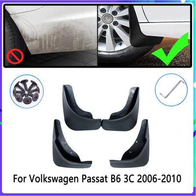 4 adet araba çamur Flaps VW Volkswagen Passat için B6 3C 2006 ~2010 çamurluk sıçrama muhafızları çamurluk çamurluklar otomatik