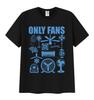 Divertente Maglietta Meme Only Fans Unisex Donna Estate Accogliente Manica Corta Magliette Retro Girocollo Abbigliamento Alta Qualità Maglietta Top