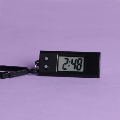 With Buckle Triangle Electronic Hanging Clock Small Anti-fall Electronic Clock Keyring Silent Mini LED Digital Clock Library