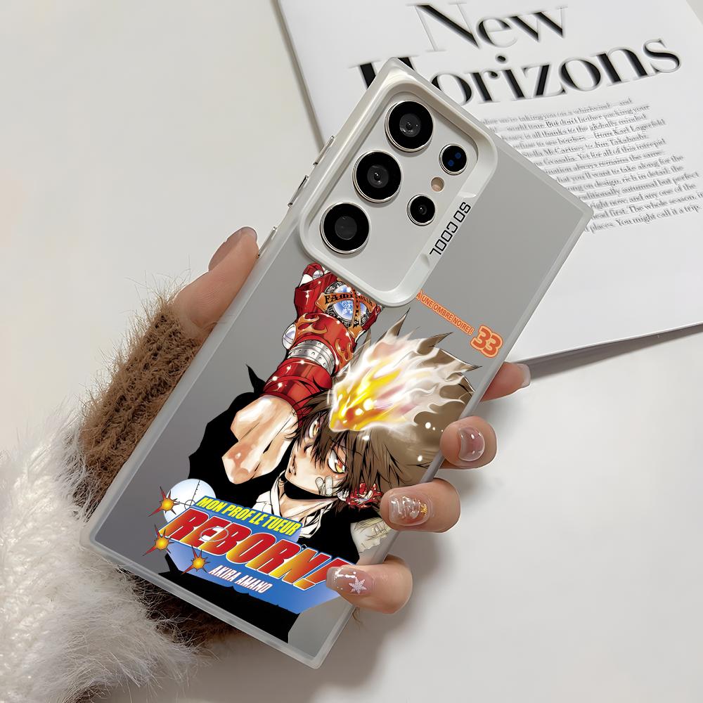 Anime R-Reborn Phone Case For Samsung Galaxy S25 Edge S24 S23 S22 S21 S20 Ultra Funda Silicone Silver Cover