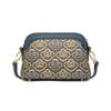 Leather Chinese style printed messenger bag 2026 new fashion women's shoulder bag Chinese style cowhide bag