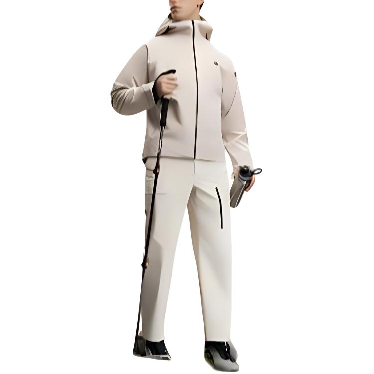 Men's Jacket FILA Waterproof And Windproof Windbreaker Jacket Men's Estate Gray