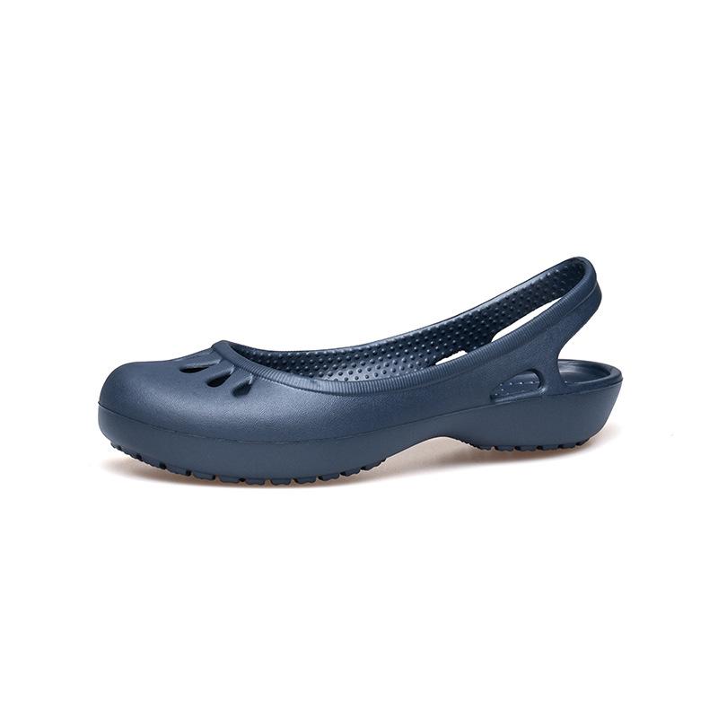 Ultraleichte Lochschuhe Damen Weichsohlige Arztschuhe Weißer Beutelkopf Große Größe Rutschfeste Strandschuhe Gartenschuhe