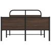Bed Frame Without Mattress 120 X 200 Cm Brown Oak Effect