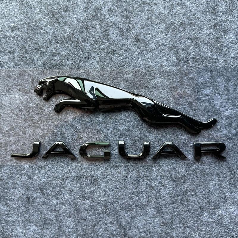 Suitable for Jaguar XJXJLXEXFFPACEFTYPE Rear Trunk Labeling Leopard English Logo Car Logo