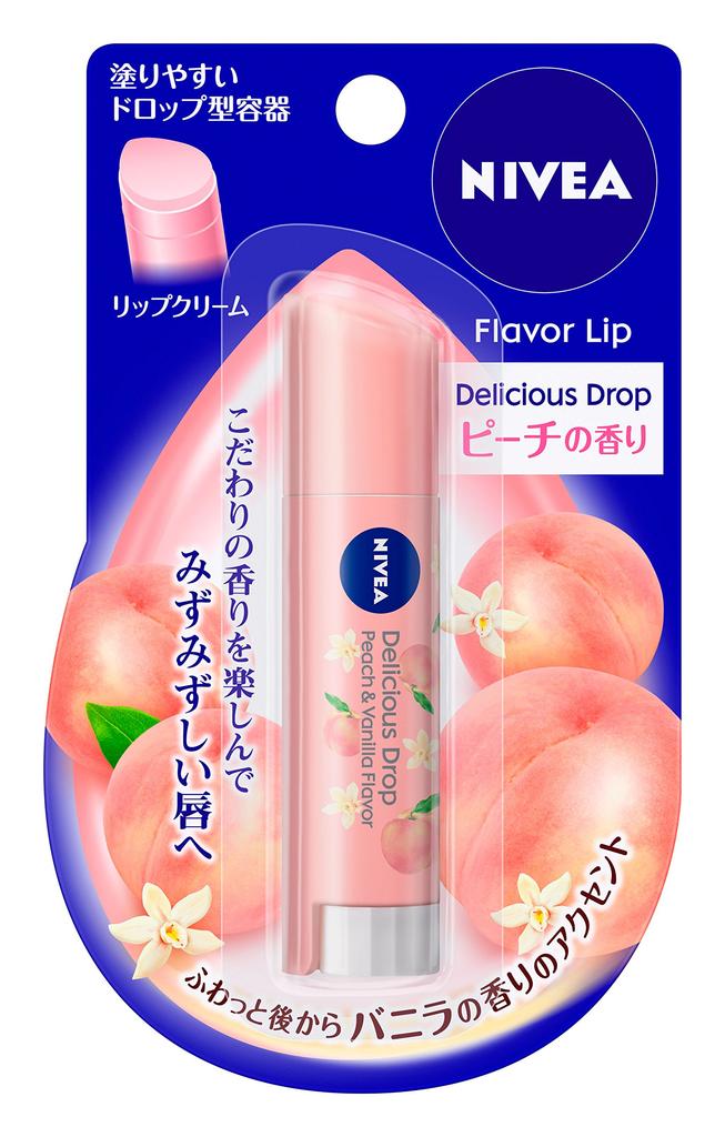 NIVEA Flavor Lip Delicious Drop Peach Scent 3.5g