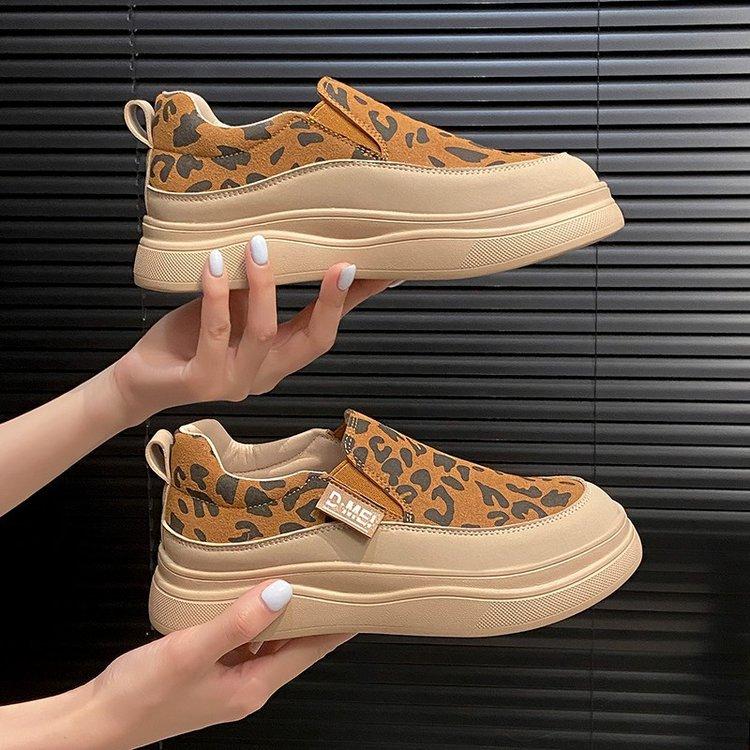Leather Version~ 2025 Autumn New Versatile Casual Women's Shoes Comfortable Flat Bottom Round Head One Pedal Retro Single Shoes Women