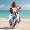 Personalized Halloween Party Invitation Beach Towel Microfiber Beach Towel Thin Absorbent for Beach Swimming Yoga Bath Sports. 0910249