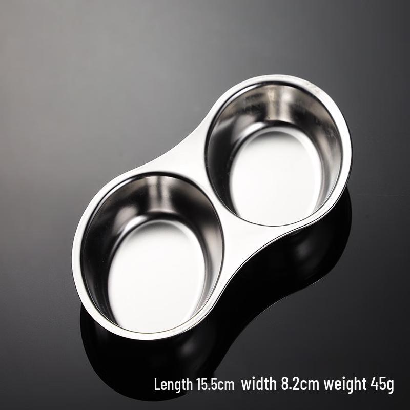 ZISIZ 2-Compartment Oval Sauce Dishes (Set of 4)