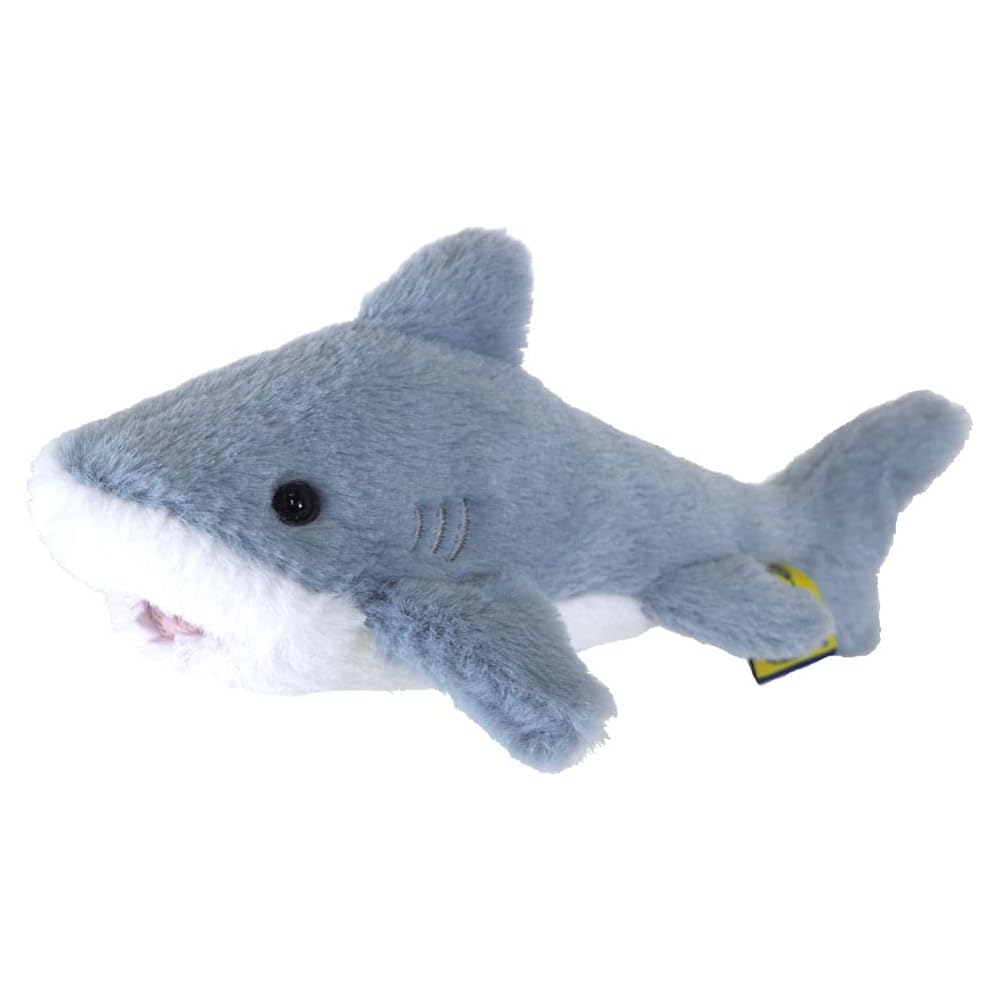 Sunlemon Fluffies Shark Plush Toy Small 6.35x6.35x20.57cm Soft Animal Stuffed Toy