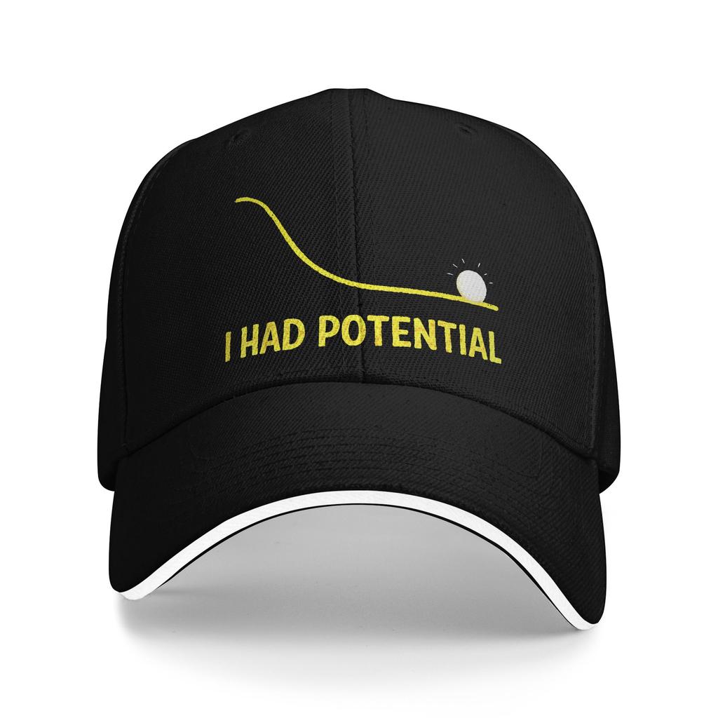I Had Potential Casual Baseball Cap Outdoor Sport Hip Hop Hats Summer Hot Sale Couple Women Y2k Cute Snapback Cap