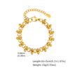 316L Stainless Steel Chunky Chain Bracelet for Women, 18k Gold Plated Waterproof Stackable Jewelry