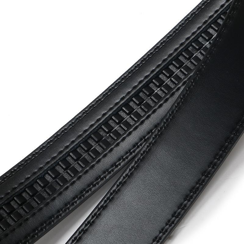 Curea din piele de vacă cu două straturi de 3,1 cm, corp de curea, curea din piele naturală, curea cu cataramă automată