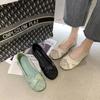 Fashion Summer Women Flat Shoes Soft Casual Loafers Female Ballet Flats Sweet Cut Out Suede Slip On Moccasins Breathable Ladies Footwear