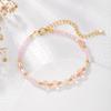 Rosa Kristall & Süßwasserperlen Perlenkette/Armband – Vielseitig, Leichter Luxus Design für Beste Freunde