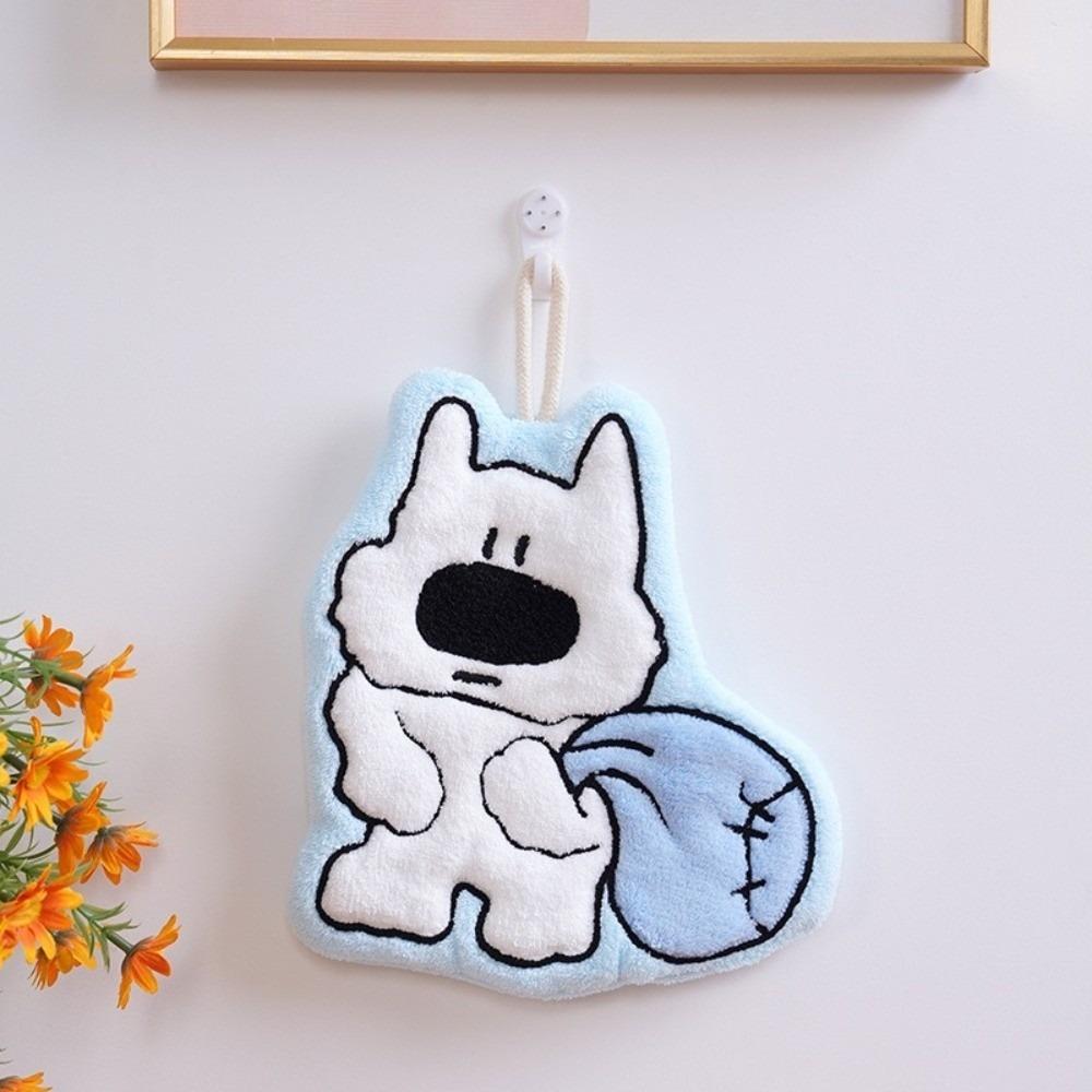 

Strong Water Absorption Puppy Hand Towel Thickened Soft Kitchen Hand Towel Kitchen Style B
