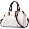 Elegant Zipper Satchel Bag, Trendy Large Capacity Handbag For Work, Fashion Double Handle Purse