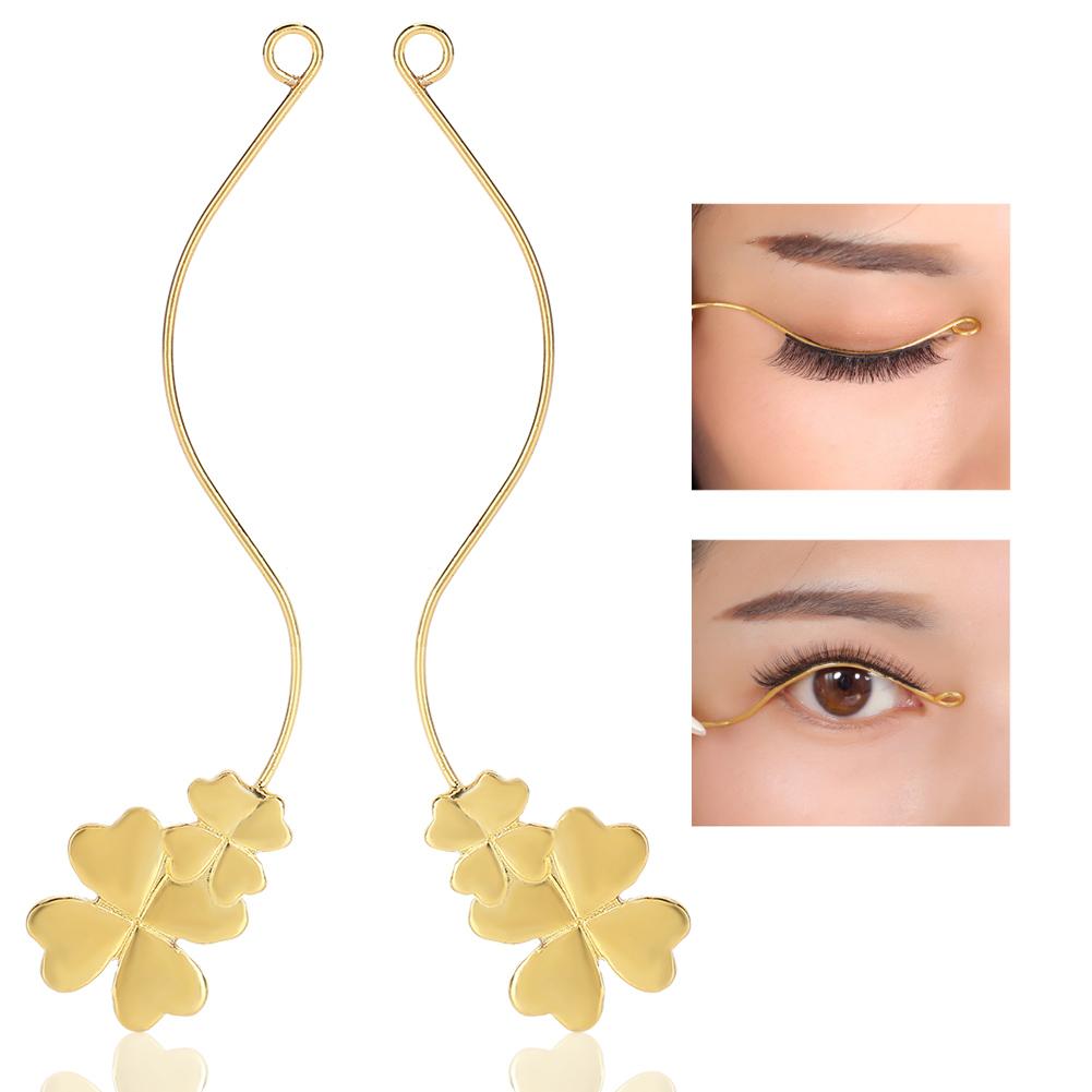 2Pcs Magnet Grafting Eyelashes Auxiliary Tool Metal False Lashes Extension Display Holder