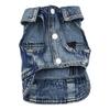 XS-XXL New Pets Dogs Jeans Coat Jacket Spring Autumn Towable Cat Puppy Clothing Denim Vest Jumpsuit Bodysuit Pet Costume