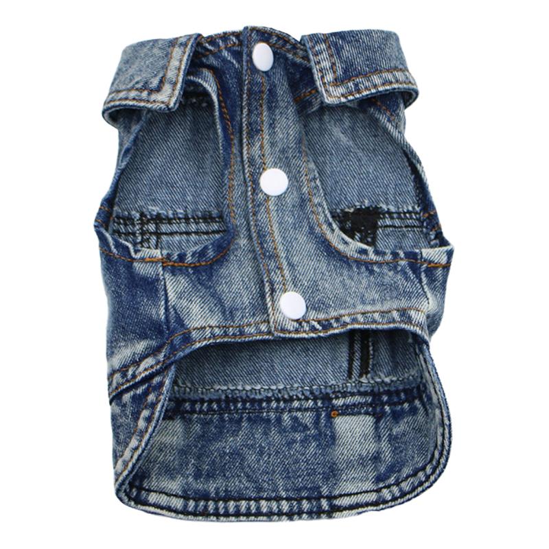 XS-XXL New Pets Dogs Jeans Coat Jacket Spring Autumn Towable Cat Puppy Clothing Denim Vest Jumpsuit Bodysuit Pet Costume