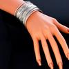 Women  Statement Bracelet Bangles Dress Luxury Vintage Multilevel Bangle
