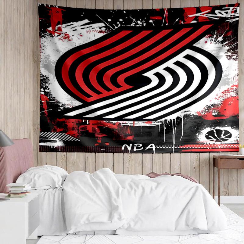 1PC Trail Blazers Logo Quick-Dry Tapestry, Unique Design Tapestry, Suitable for Bedroom,Livingroom, Playroom,Heartwarming Holiday Gifts