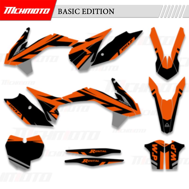 MCHMFG For KTM SX SXF XC XCF 2013 2014 2015 EXC XCW 2014 2015 2016 Graphics Decals Stickers Kits Number Name Background