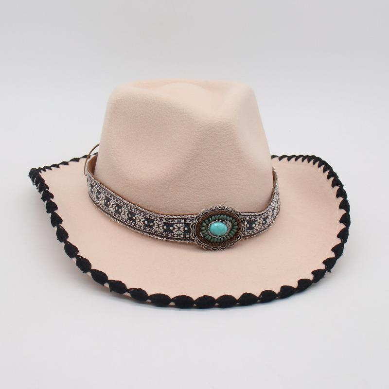 Stage Travel Vacation Sunscreen Visor Hat Four Seasons Zang'S Dance Jazz Hat Niche Ethnic Style Design Top Hat