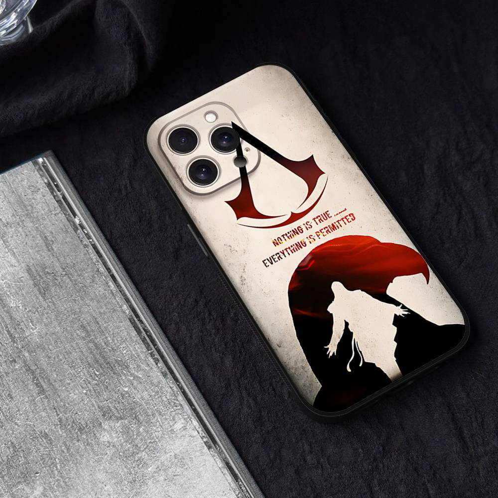 A-Assassins Game C-Creed Custodia per Telefono Custodia per Telefono Per Iphone 17 16 15 11 13 14 Pro Max X Xr Xs Max 12mini Cover Nera