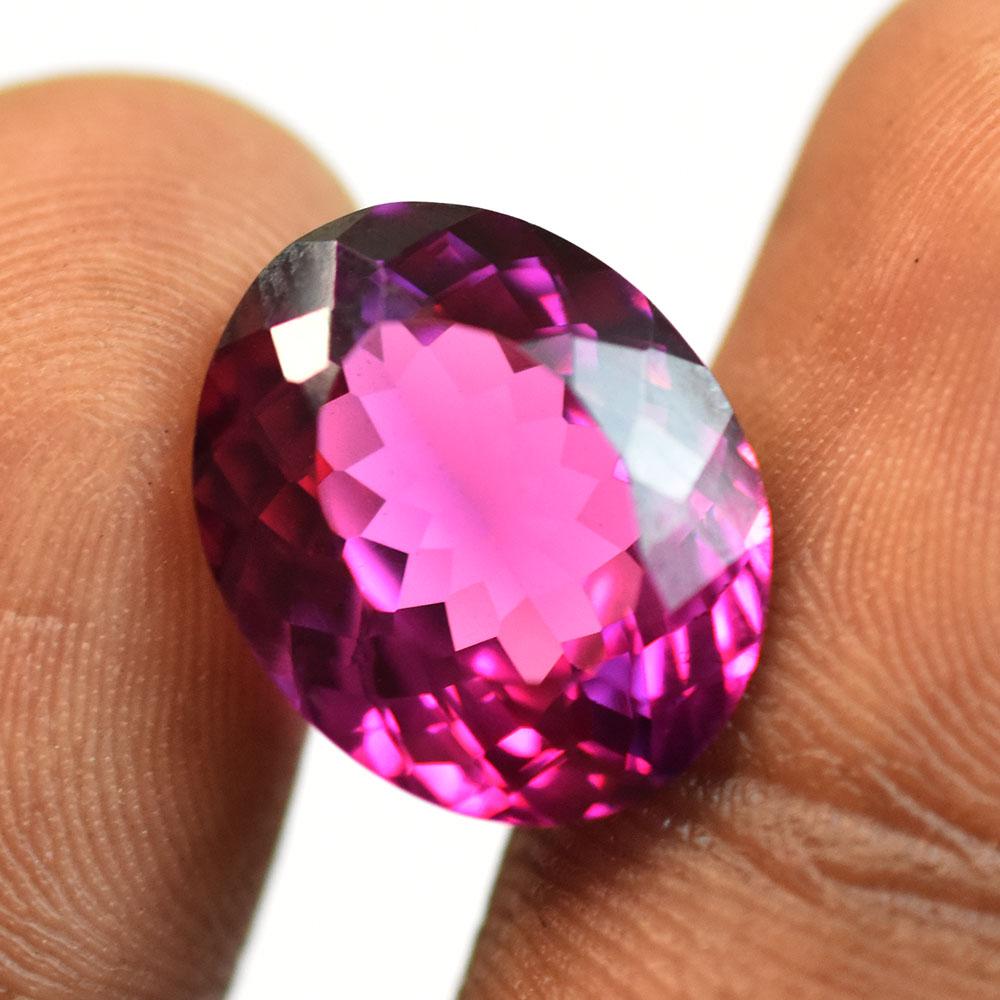 Natural Ceylon Pink Sapphire 11.6ct Oval Cut Certified Loose Gemstone