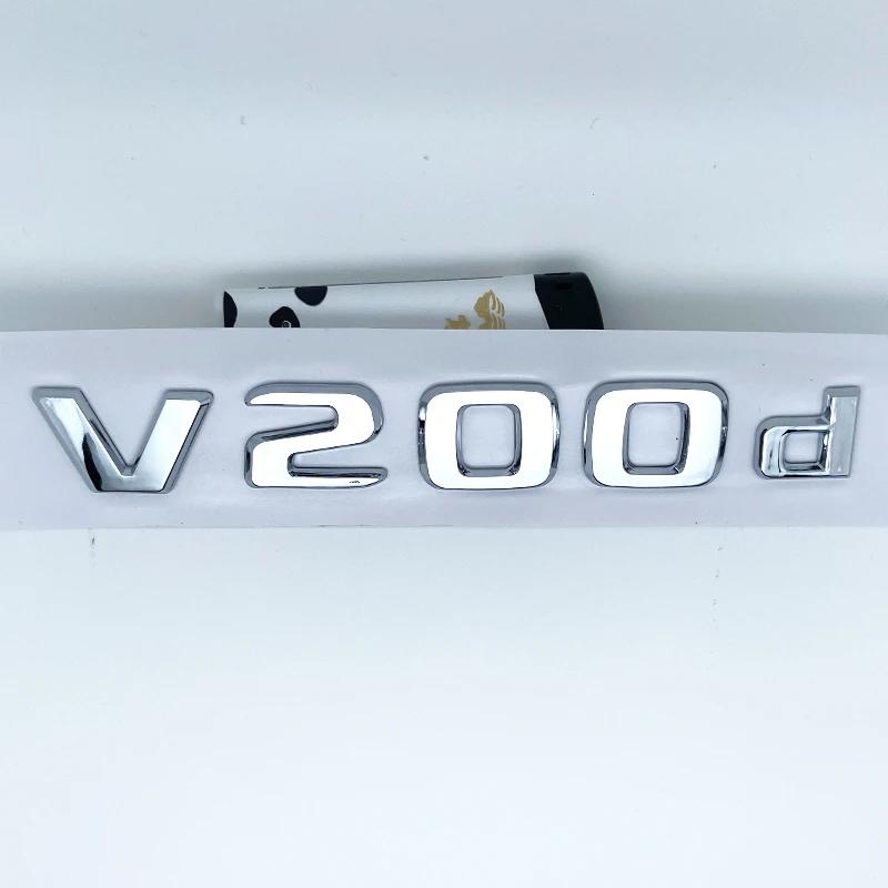 3D Buchstaben V260L V220d V250d V300d Emblem für Mercedes Benz V W447 Auto Kotflügel Plakette Kofferraum Namensschild Logo Aufkleber GT1