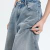 Yousheng Cropped Jeans for Women Wide Leg High Waisted Denim Pants Summer Casual Short Baggy Jeans with Pockets