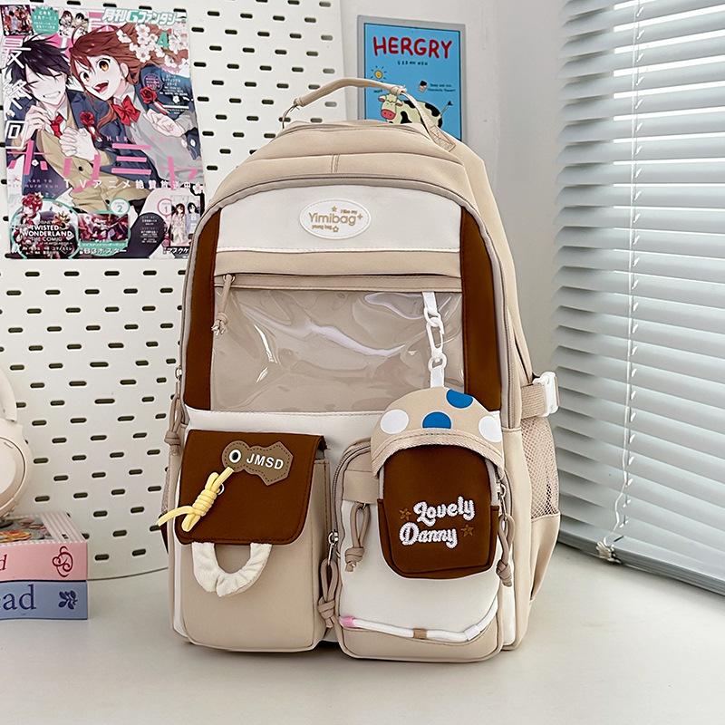 High-value Versatile Large-capacity Schoolbag Female Cute Backpack Junior High School Girl High School Student Backpack
