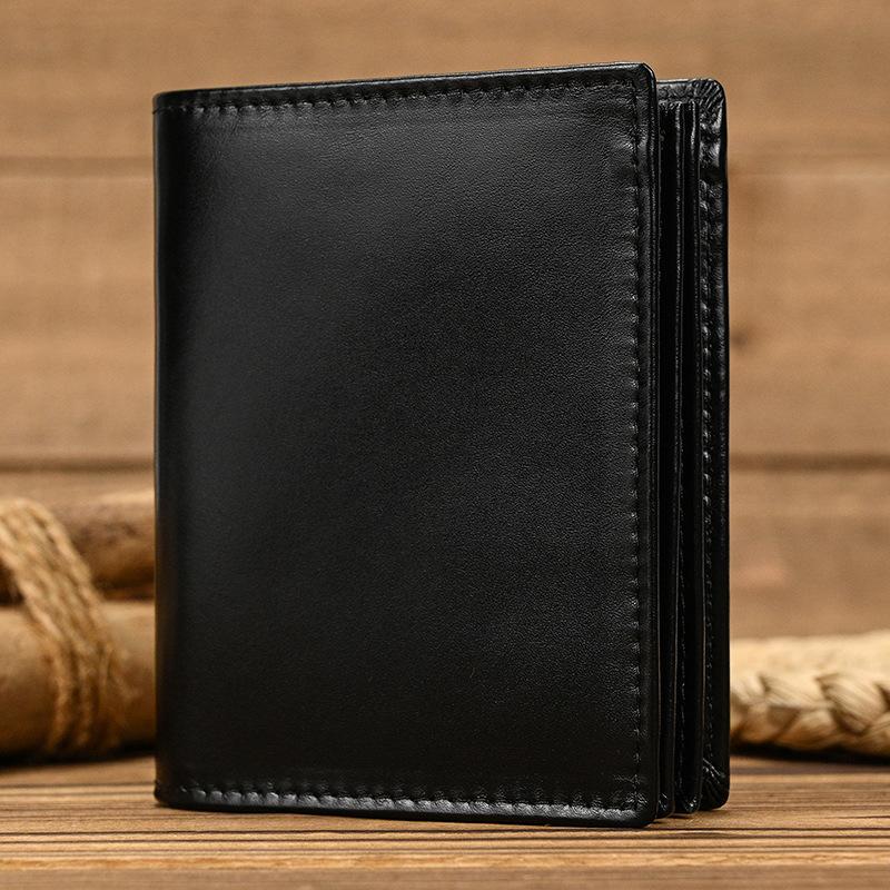 Rfid Leather Short Wallet 20% Off Leather Wallet With Zipper Change Bag Men'S Leather Wallet
