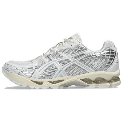 GEL Nimbus 10.1 Odolné proti oděru Nízké ležérní Běžecké boty Unisex Bílé Stříbrné Tenisky 1203A761-100
