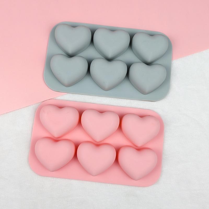 1 Stück Valentinstag Herz Silikon Backform Liebe Schokolade Süßigkeiten Keks Eisform Niedliche Geschenke Seife Kerzen Herstellung Set