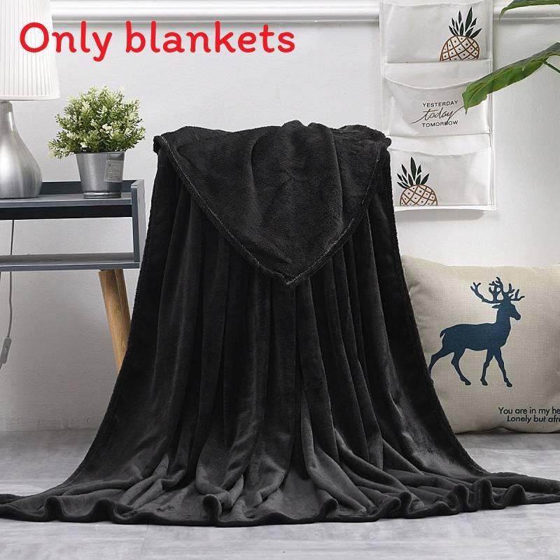 Simple Oversized Solid Color Soft Plush Blanket For Napping Sofa And Use Bedroom