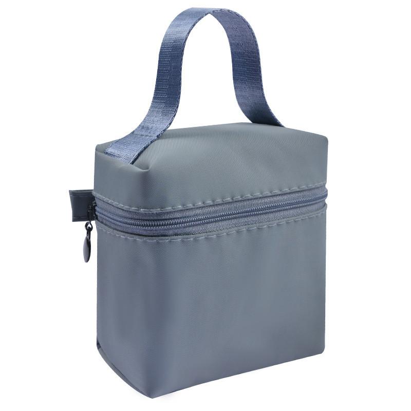 Nylon Portable Waterproof Makeup Bag With Handle For Travel And Home Storage