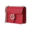 Gucci Gold Double G Chain Shoulder Strap Crossbody Accordion Bag Women Shoulder Bag Red 510304-CAO0G-6420