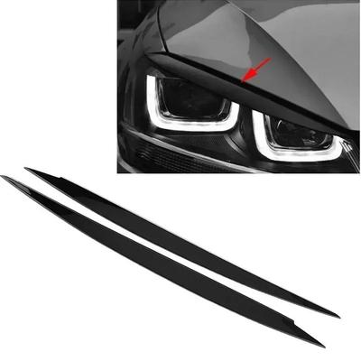 Headlights Eyebrow Eyelids Stickers Trim Cover Accessories Body Kit For VW GOLF 7 7.5 VII MK7 MK7.5 GTI R GTE GTD 2013-