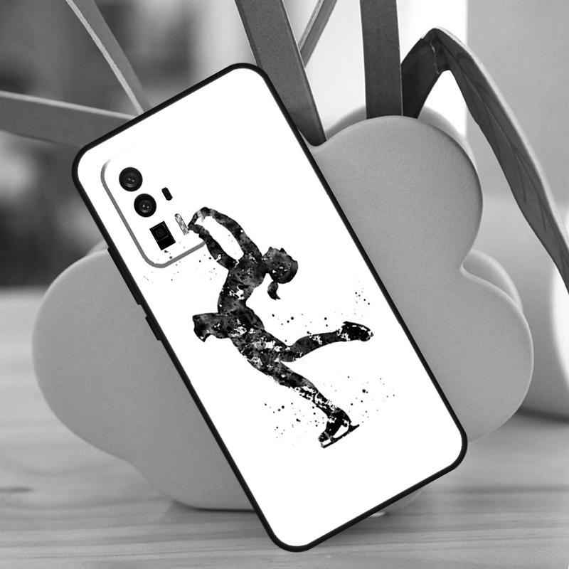Figure Skating Ice Skating Case For POCO F6 Pro X6 X5 X3 F3 F5 M6 M5s Xiaomi 13T Pro 11T 12T 12 13 Lite 14 Ultra Cover