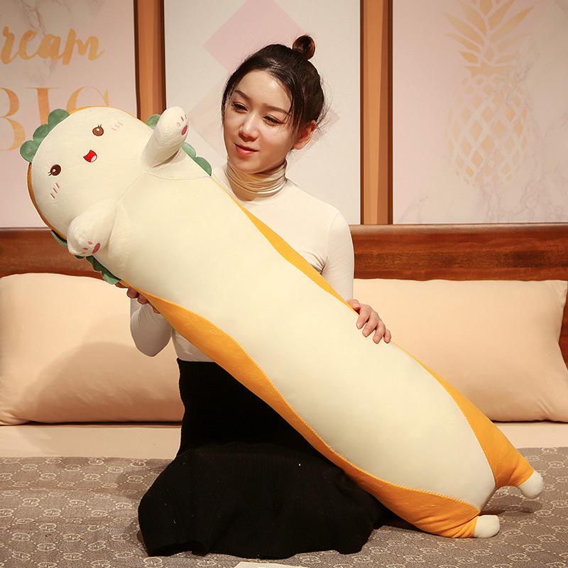 

Cartoon Animal Dinosaur Cat Rabbit Husky Bread Plush Playthings Stuffed Soft Texture Long Sleep Pillow Doll Cushion Perfect Gift 85cm