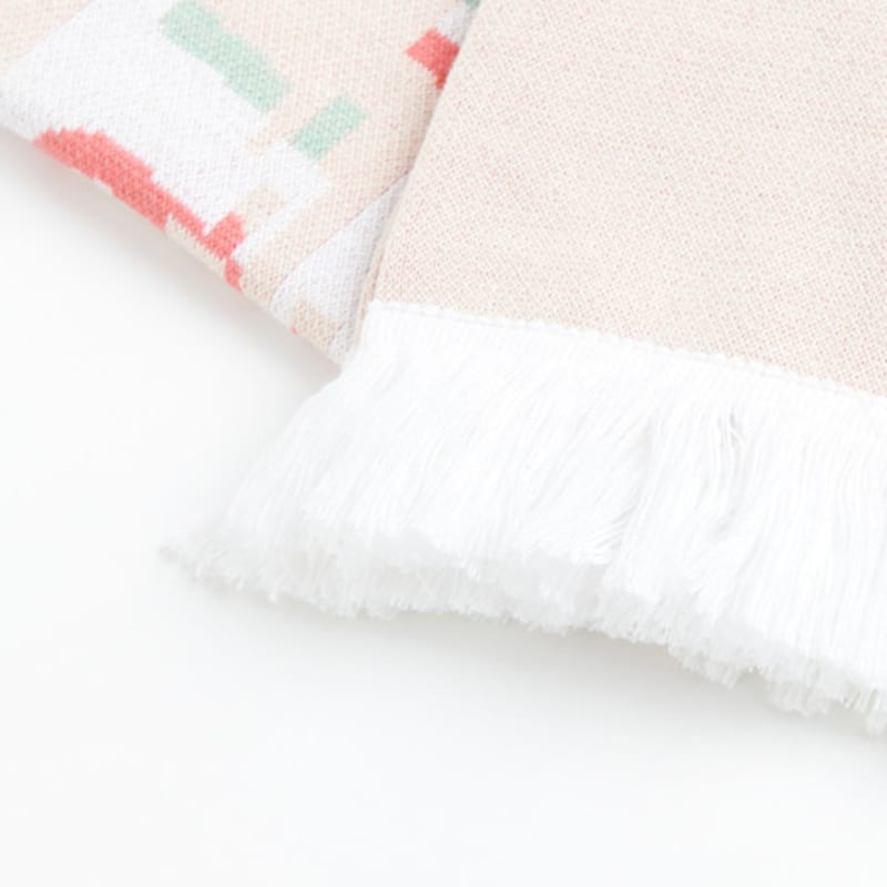 LIBERE KOREA GLITCH LOGO MUFFLER / IVORY