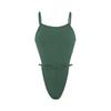 Sexy Backless Slim-Fit Solid Color One-Piece Swimsuit