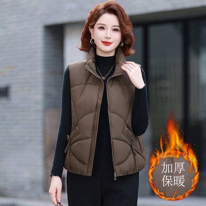 Autumn and winter new down cotton vest women's short outer vest winter vest